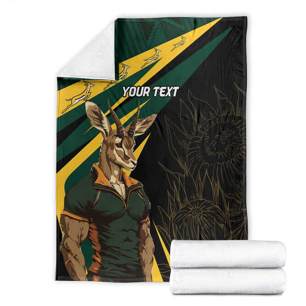 South Africa Bokke Personalised Blanket Mascot Dynamic LT7