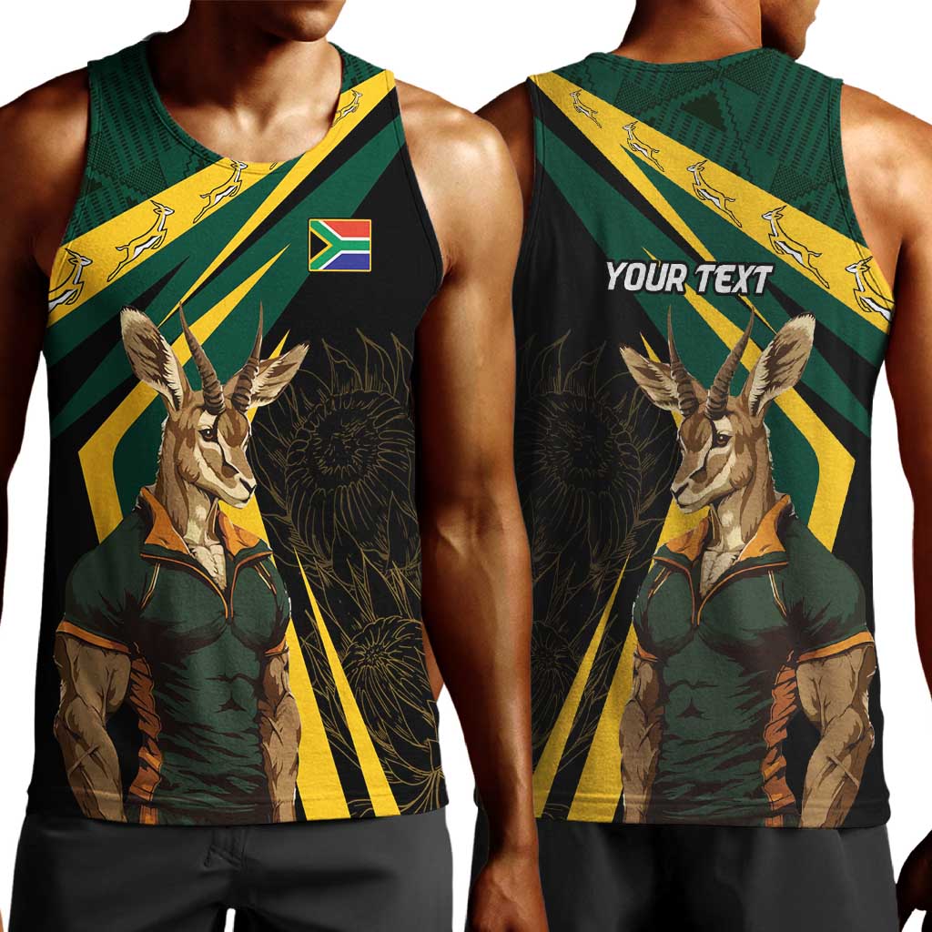 South Africa Bokke Personalised Men Tank Top Mascot Dynamic LT7