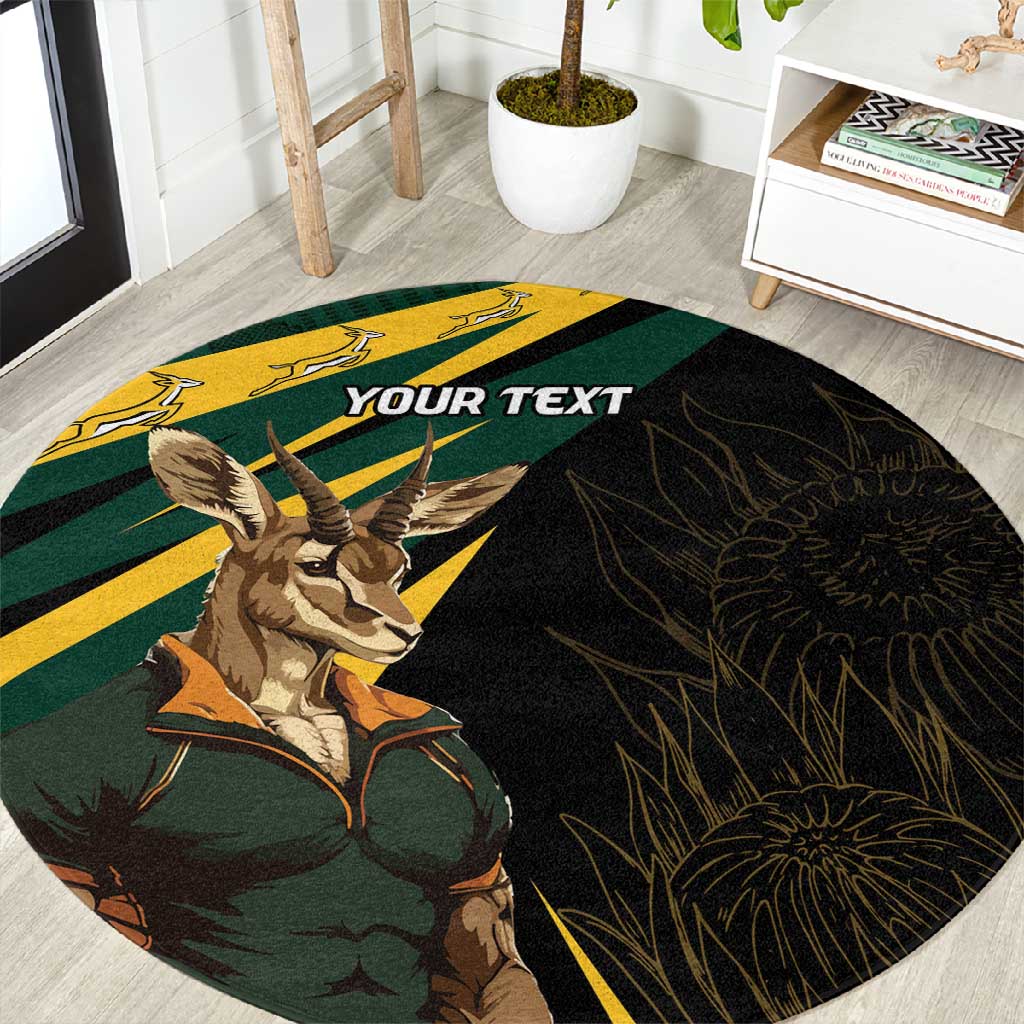 South Africa Bokke Personalised Round Carpet Mascot Dynamic LT7