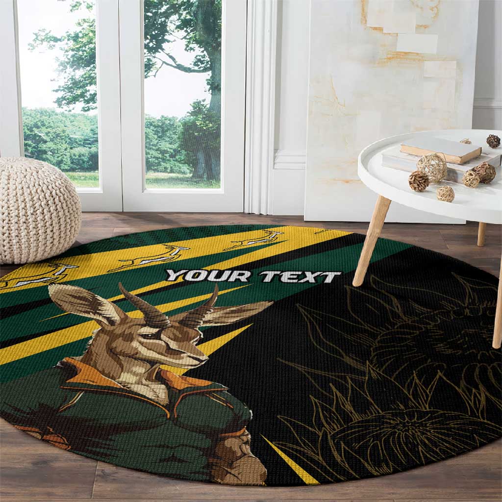 South Africa Bokke Personalised Round Carpet Mascot Dynamic LT7