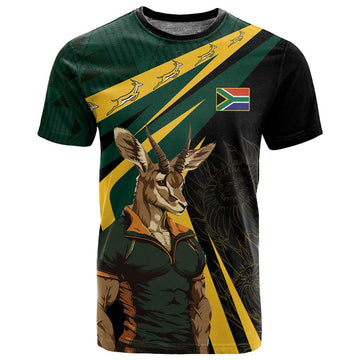 South Africa Bokke Personalised T shirt Mascot Dynamic LT7