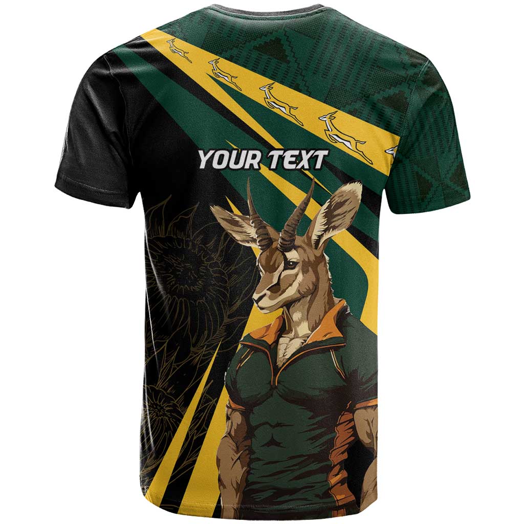 South Africa Bokke Personalised T shirt Mascot Dynamic LT7
