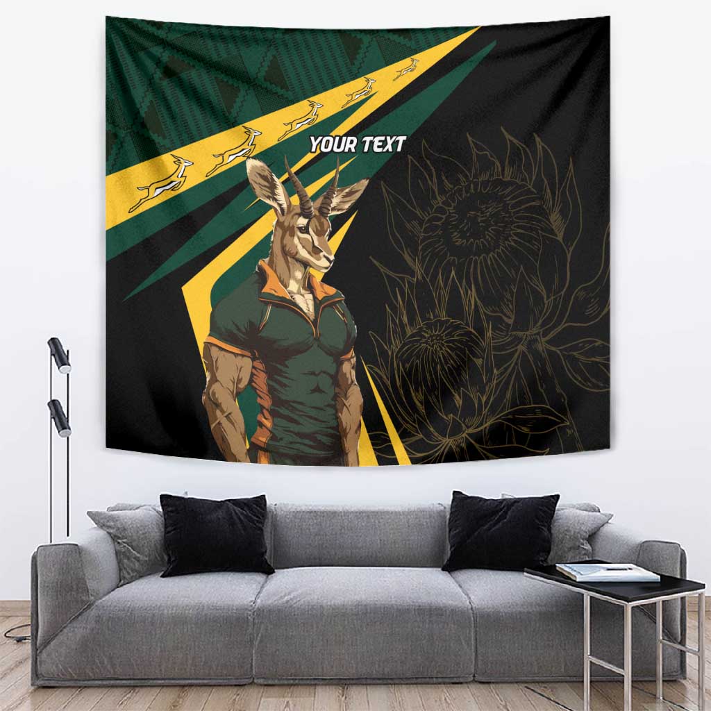 South Africa Bokke Personalised Tapestry Mascot Dynamic LT7