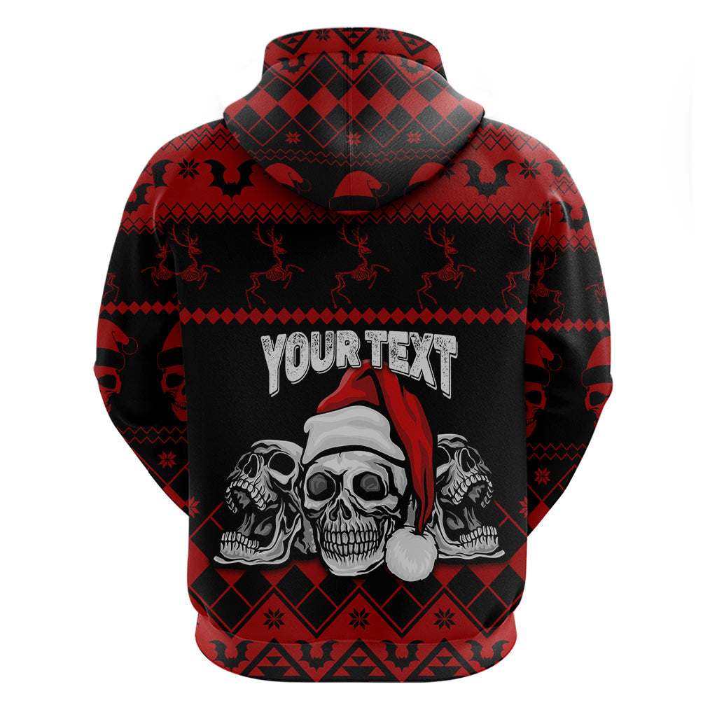 Custom Christmas Hoodie Gothic Skull Creepmas LT7