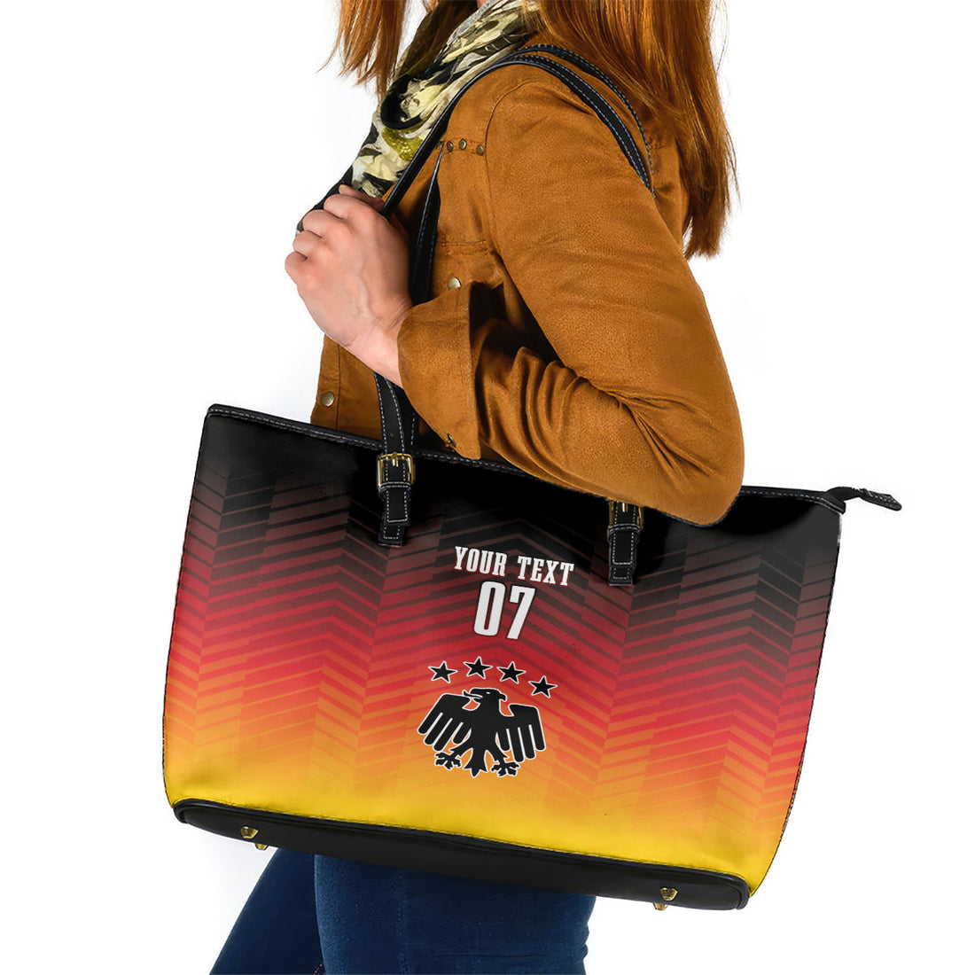 Germany Football Leather Tote Bag Nationalelf Dynamic LT7