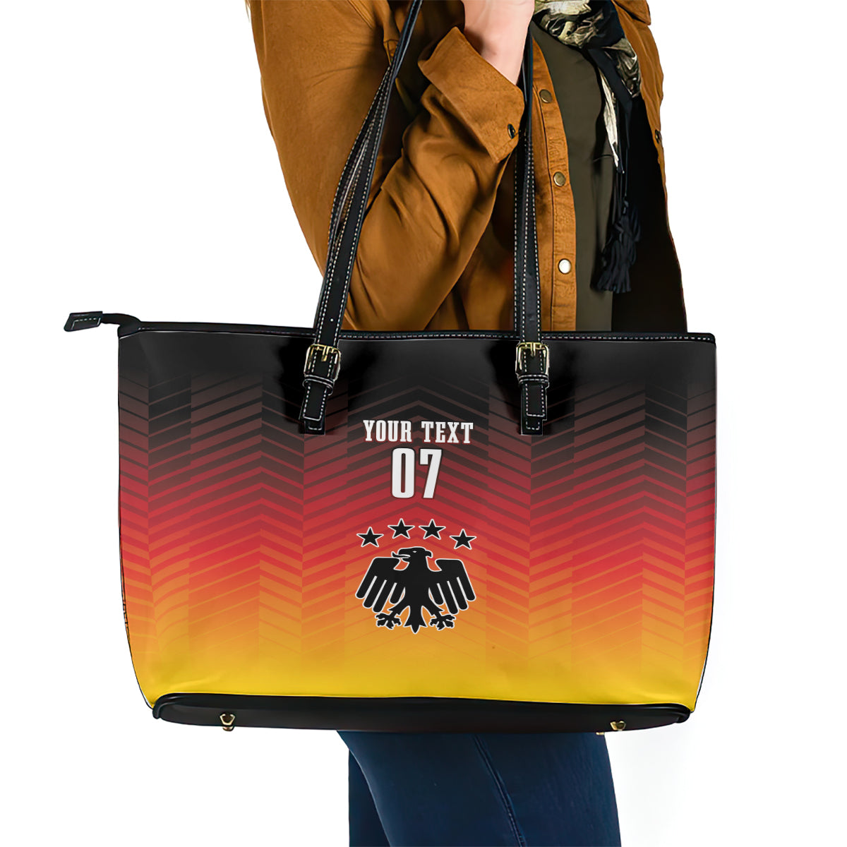 Germany Football Leather Tote Bag Nationalelf Dynamic LT7