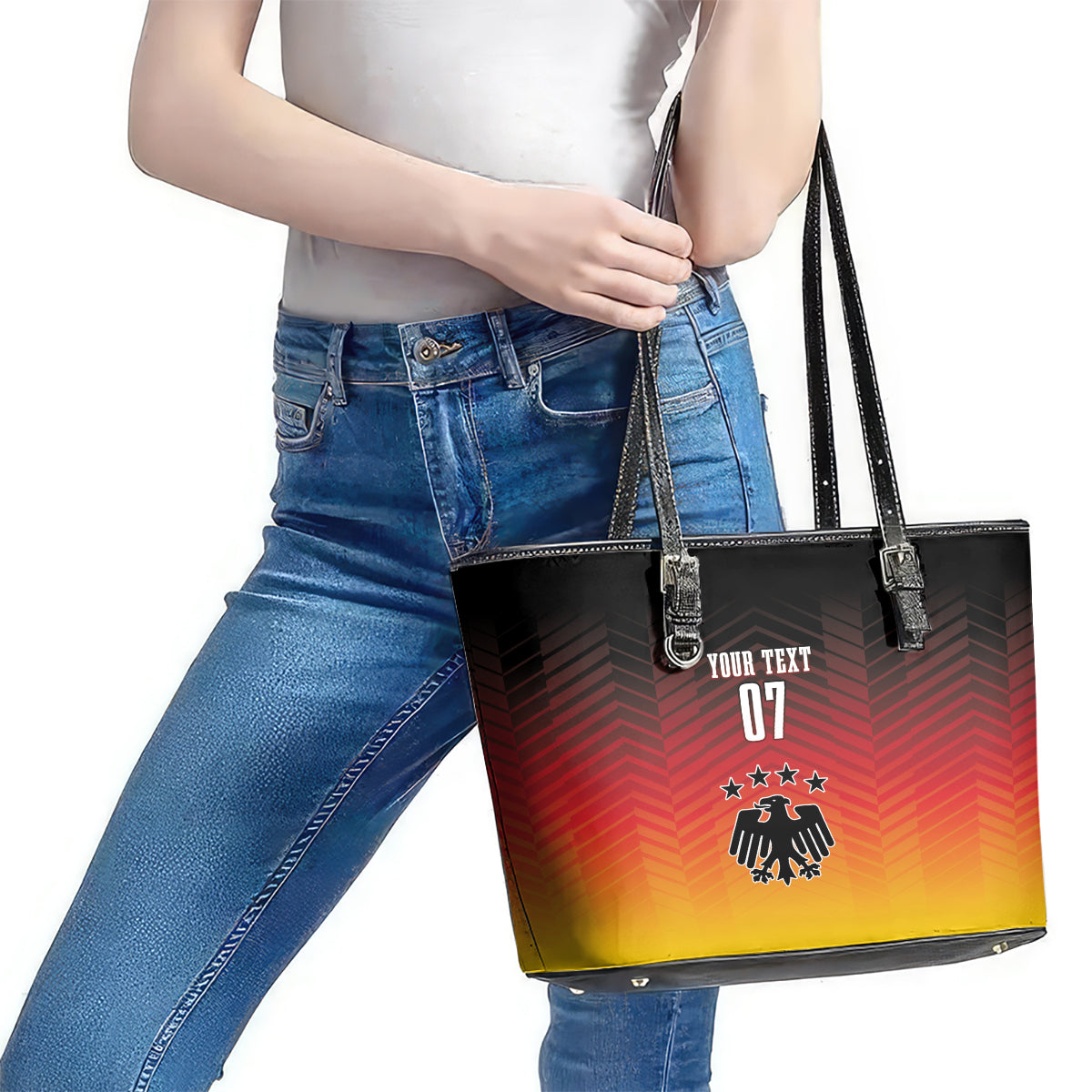 Germany Football Leather Tote Bag Nationalelf Dynamic LT7