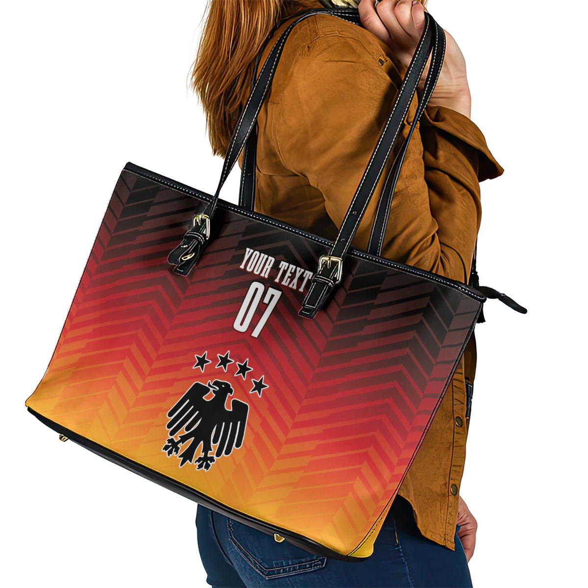 Germany Football Leather Tote Bag Nationalelf Dynamic LT7