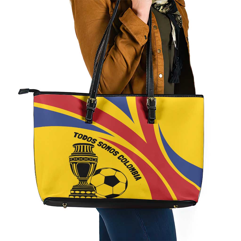 Colombia Football Leather Tote Bag Todos Somos Colombia LT7