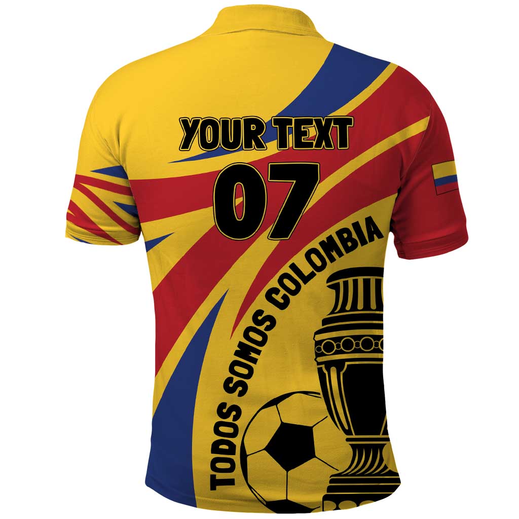 Colombia Football Custom Polo Shirt Todos Somos Colombia LT7