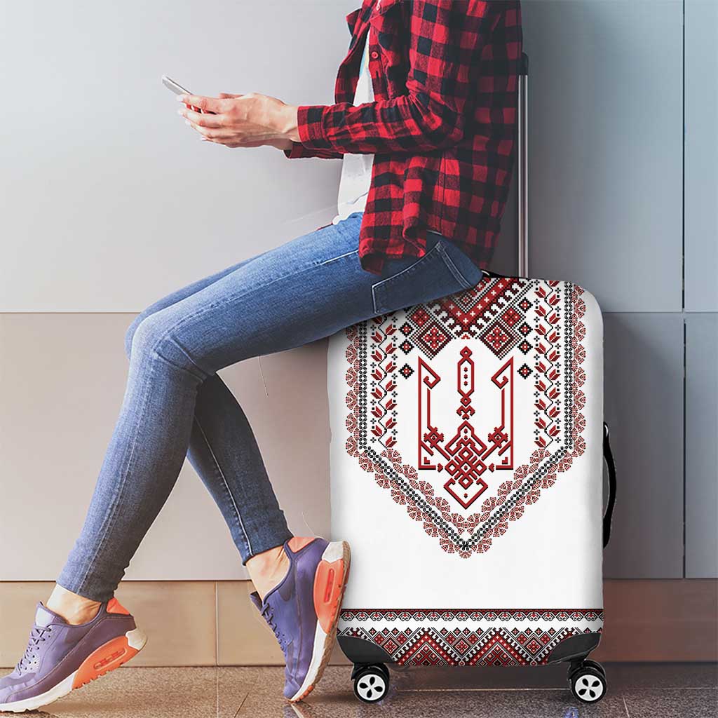 Ukraine Vyshyvanka Inspired Patterns Luggage Cover White LT7