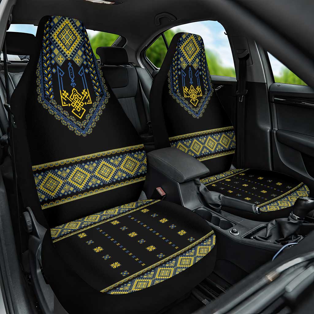 Ukraine Vyshyvanka Inspired Patterns Car Seat Cover Ukraini Colors LT7