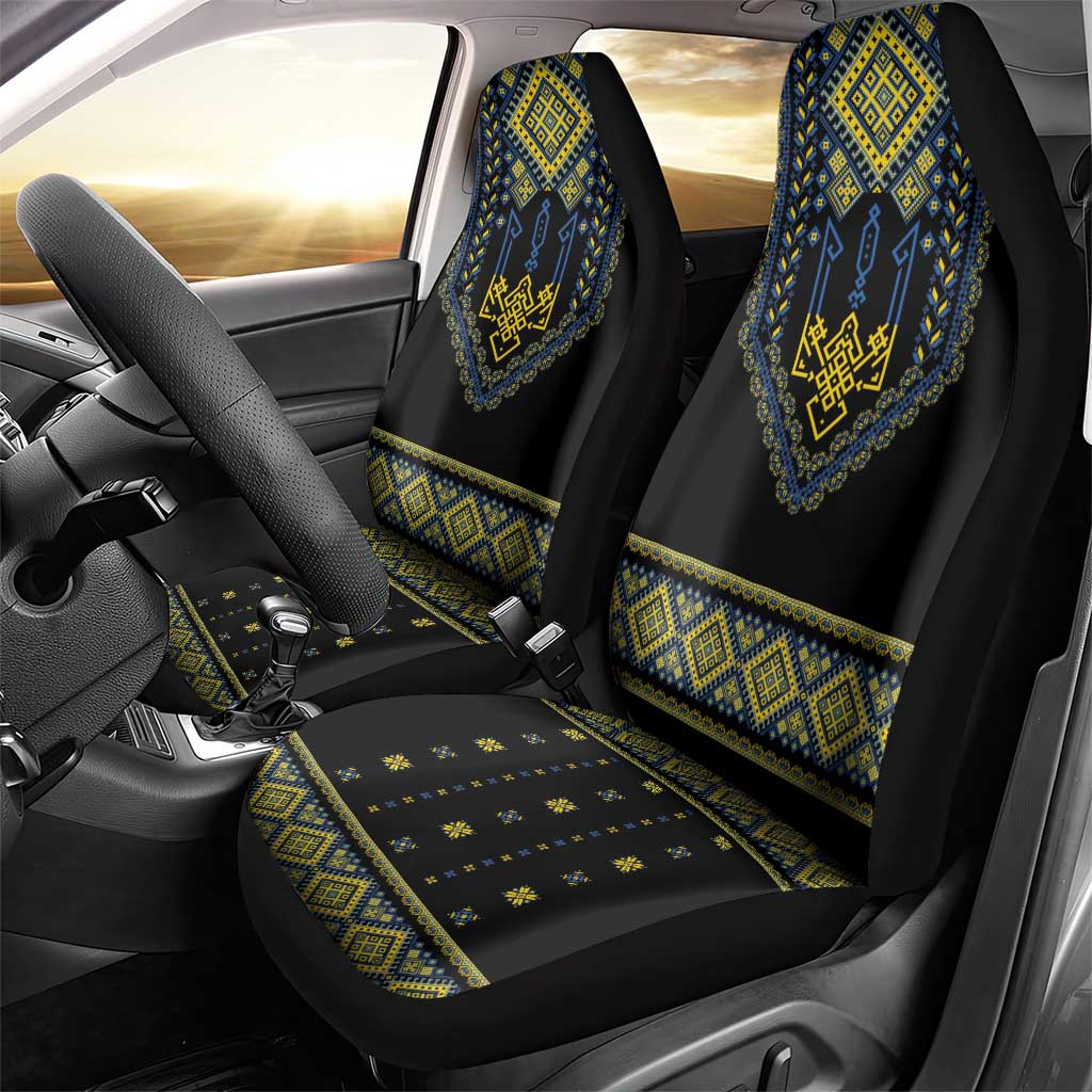 Ukraine Vyshyvanka Inspired Patterns Car Seat Cover Ukraini Colors LT7