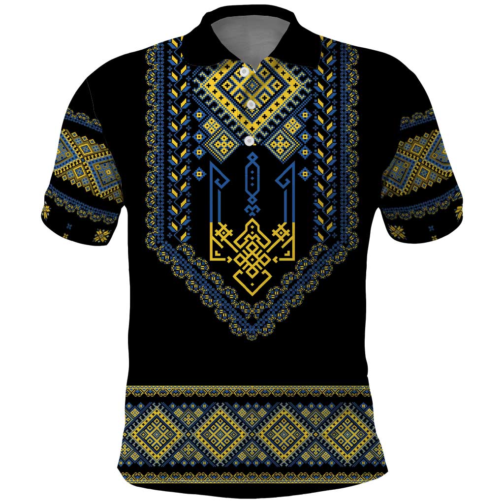 Ukraine Vyshyvanka Inspired Patterns Polo Shirt Ukraini Colors LT7