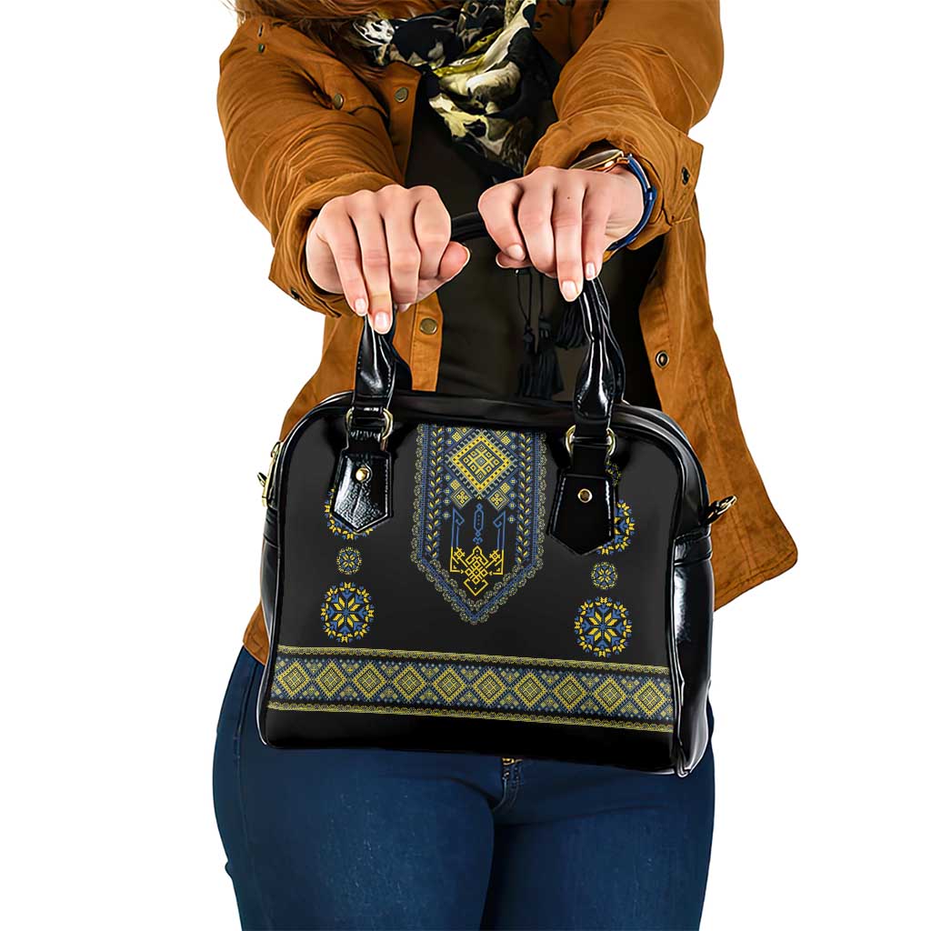 Ukraine Vyshyvanka Inspired Patterns Shoulder Handbag Ukraini Colors LT7