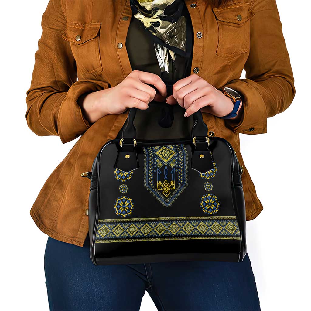 Ukraine Vyshyvanka Inspired Patterns Shoulder Handbag Ukraini Colors LT7