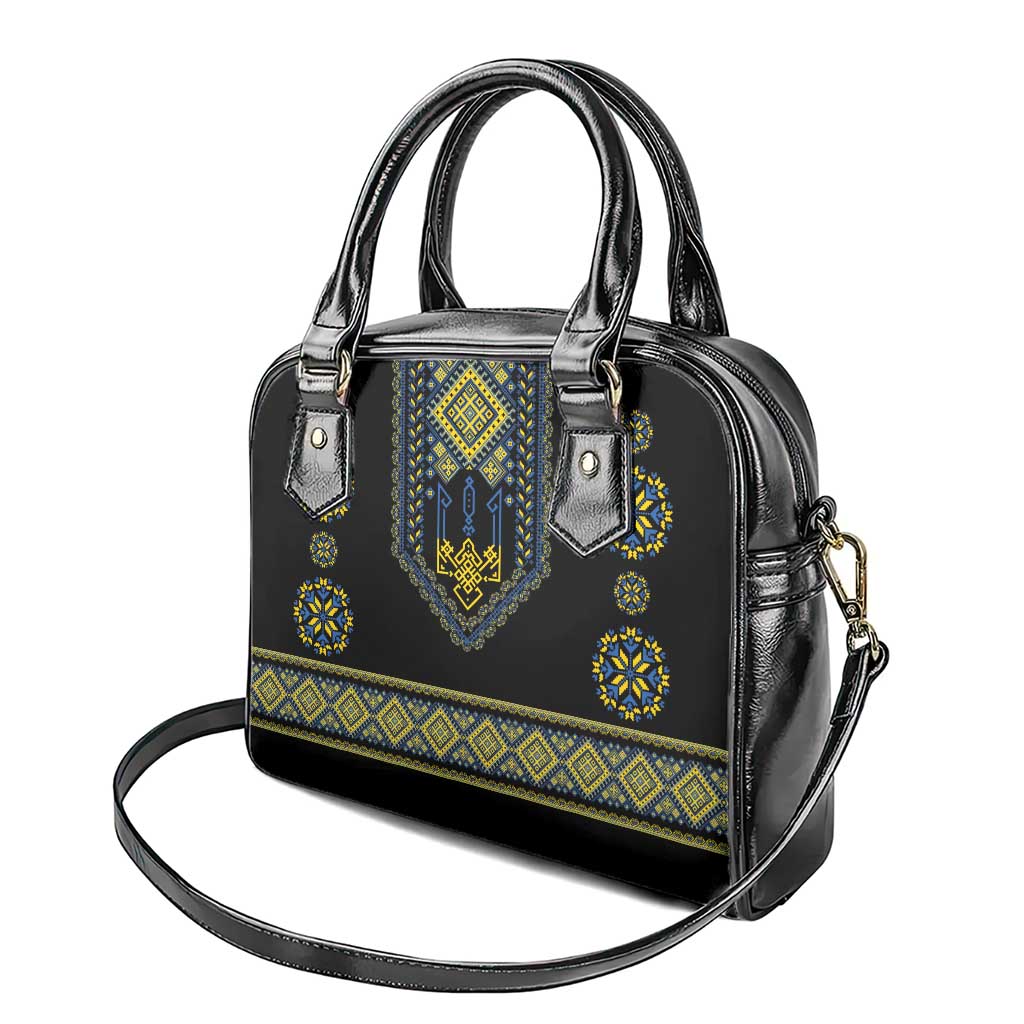 Ukraine Vyshyvanka Inspired Patterns Shoulder Handbag Ukraini Colors LT7