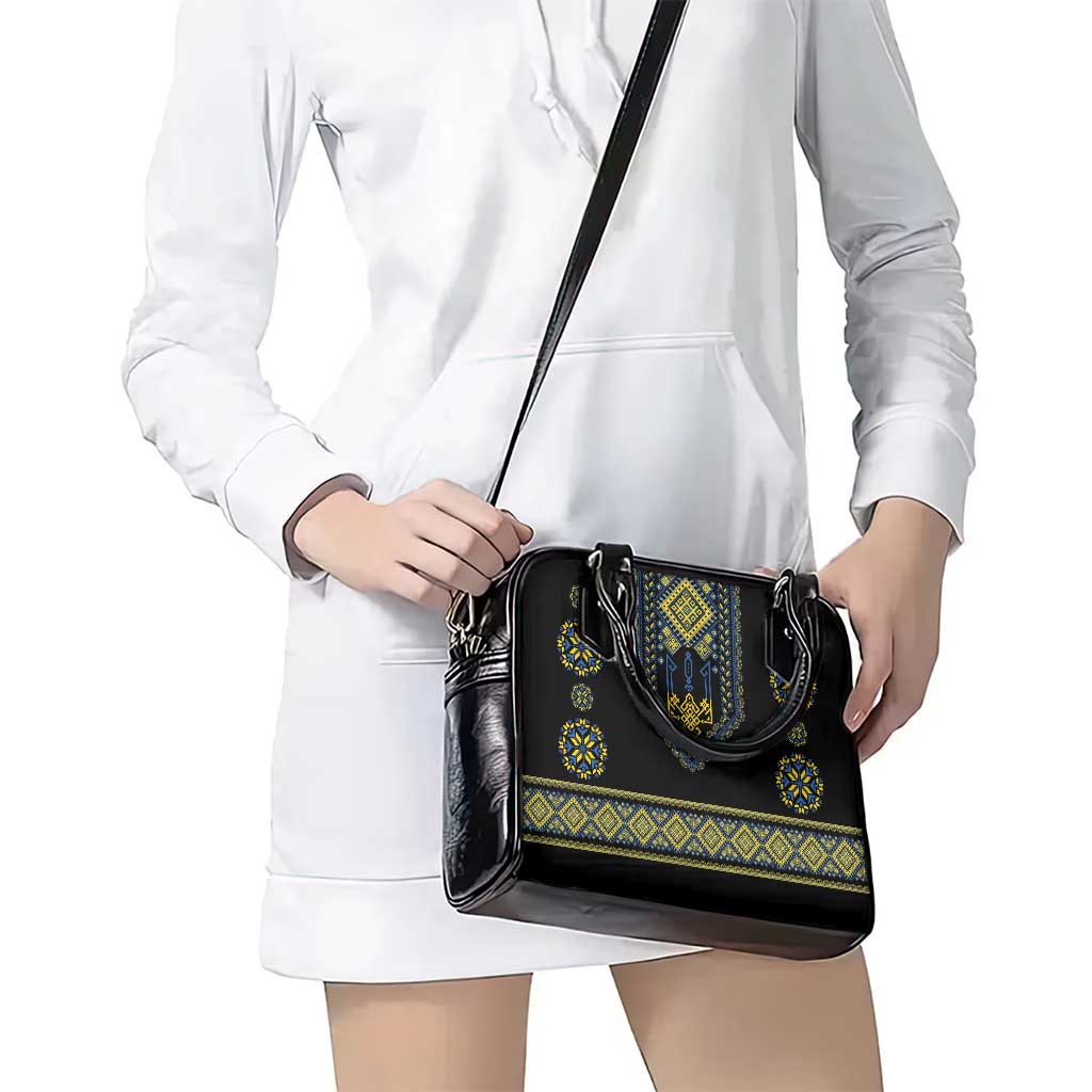 Ukraine Vyshyvanka Inspired Patterns Shoulder Handbag Ukraini Colors LT7