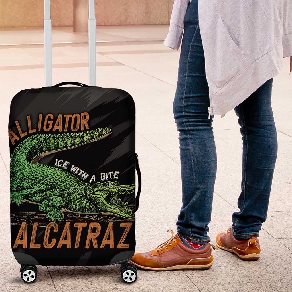Alligator Alcatraz Luggage Cover ICE With A Bite LT7