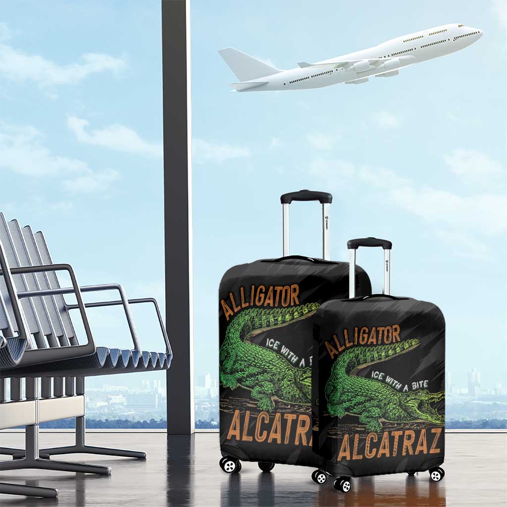 Alligator Alcatraz Luggage Cover ICE With A Bite LT7