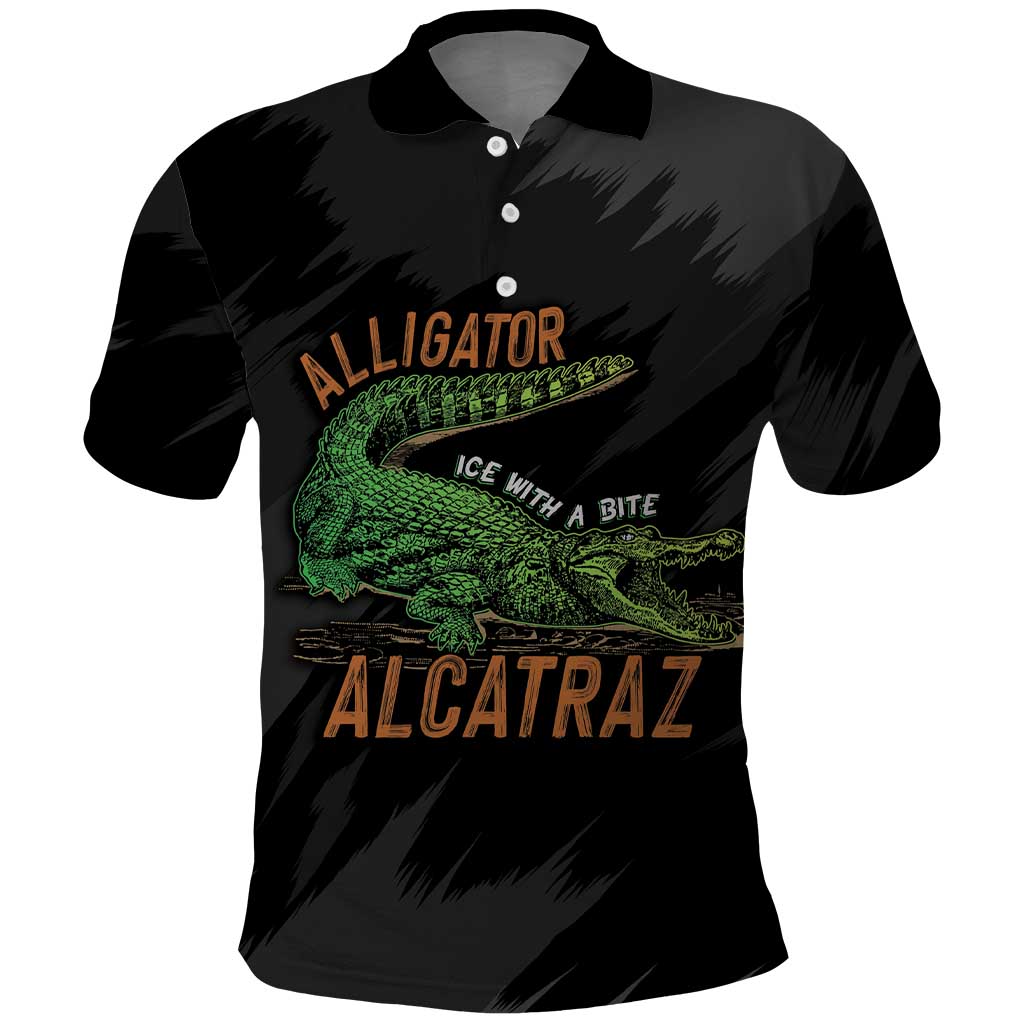 Alligator Alcatraz Polo Shirt ICE With A Bite LT7