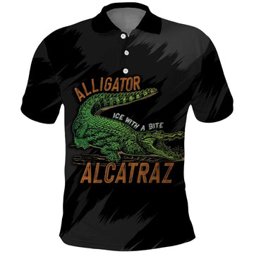 Alligator Alcatraz Polo Shirt ICE With A Bite LT7
