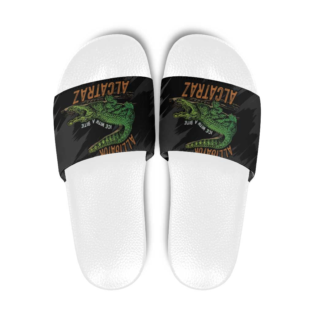 Alligator Alcatraz Slide Sandals ICE With A Bite LT7