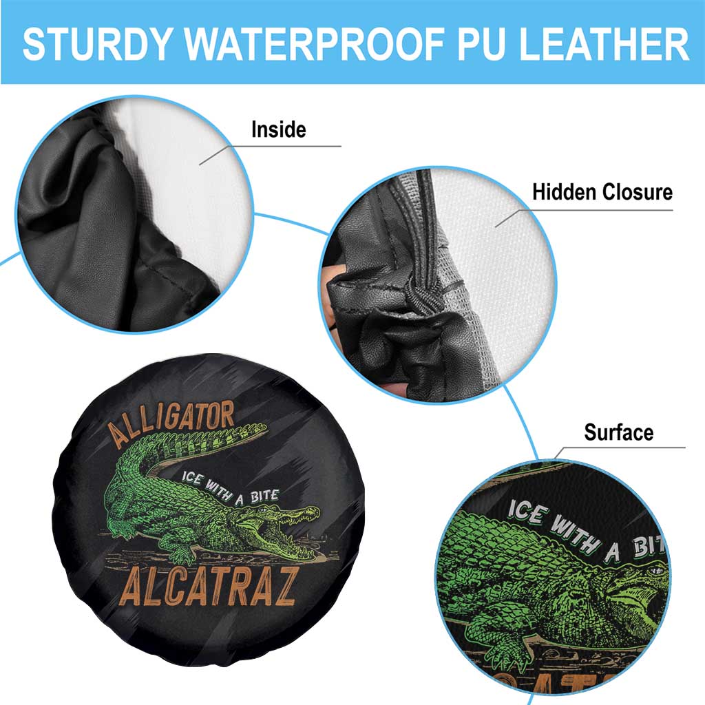 Alligator Alcatraz Spare Tire Cover ICE With A Bite LT7