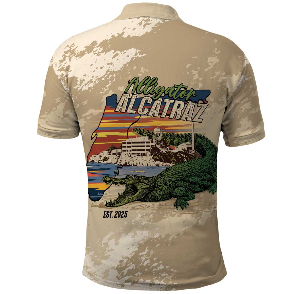 Alligator Alcatraz Retro Polo Shirt The Swamp LT7