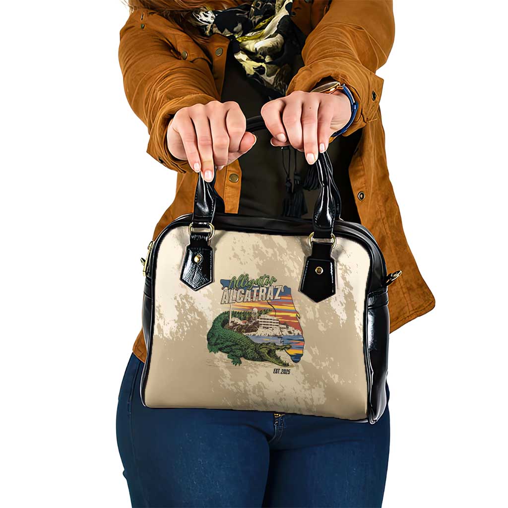Alligator Alcatraz Retro Shoulder Handbag The Swamp LT7