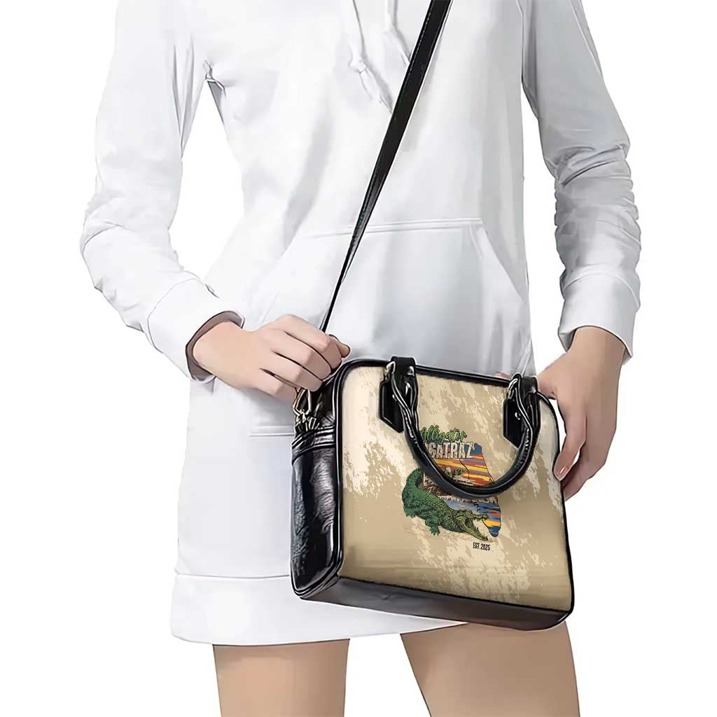 Alligator Alcatraz Retro Shoulder Handbag The Swamp LT7