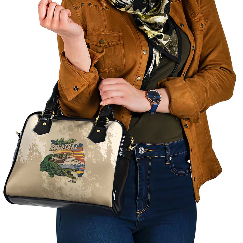 Alligator Alcatraz Retro Shoulder Handbag The Swamp LT7
