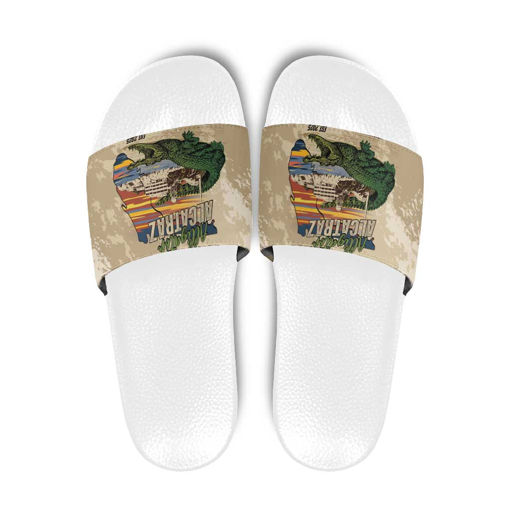 Alligator Alcatraz Retro Slide Sandals The Swamp LT7