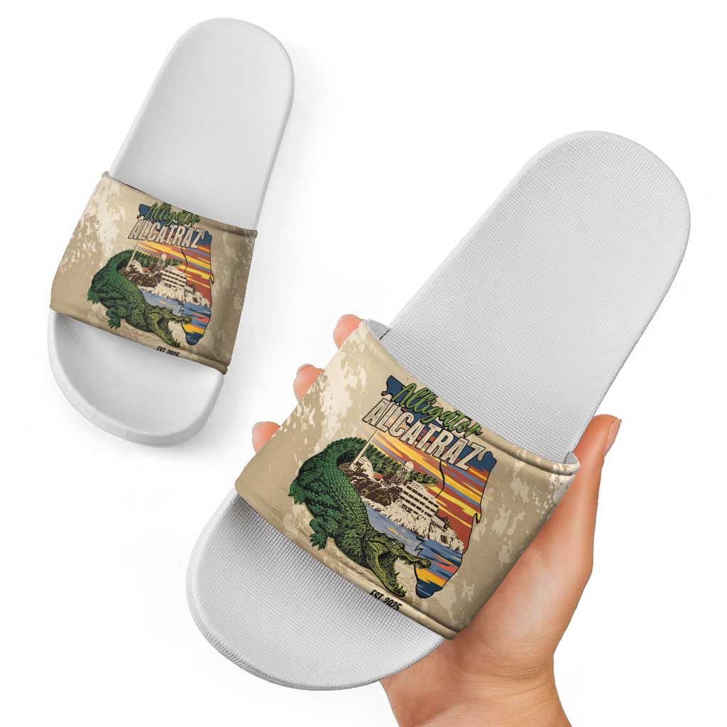 Alligator Alcatraz Retro Slide Sandals The Swamp LT7
