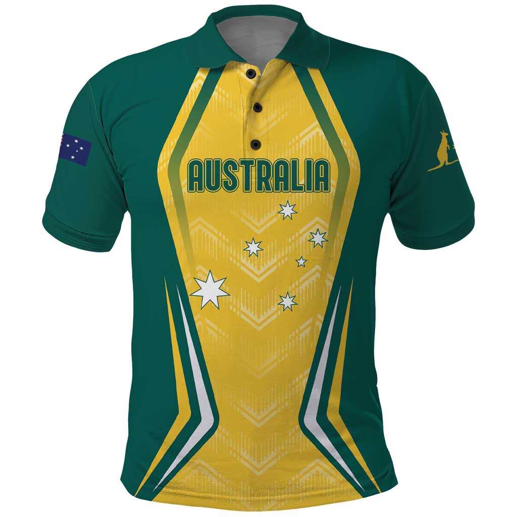 Australia 2024 Olympics Custom Polo Shirt Rise of the Roos LT7