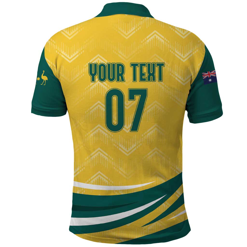 Australia 2024 Olympics Custom Polo Shirt Rise of the Roos LT7