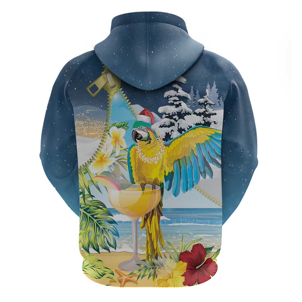 Funny Tropical Christmas Hoodie Tis The Season To Get Tipsy LT7