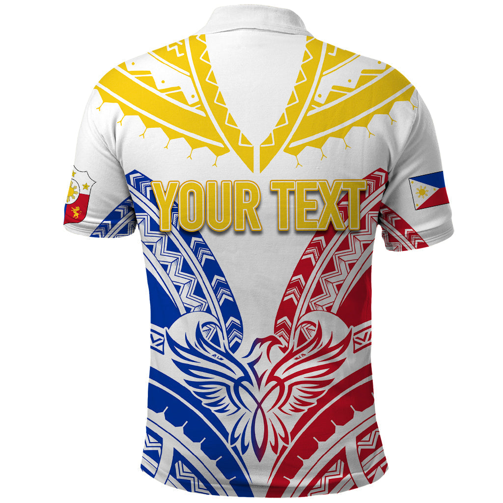Custom Philippines Polo Shirt Independence Day Tribal Sun and Stars Ver 02 LT7