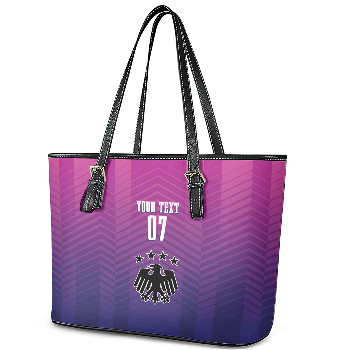 Germany Football Leather Tote Bag Nationalelf Pink Revolution LT7