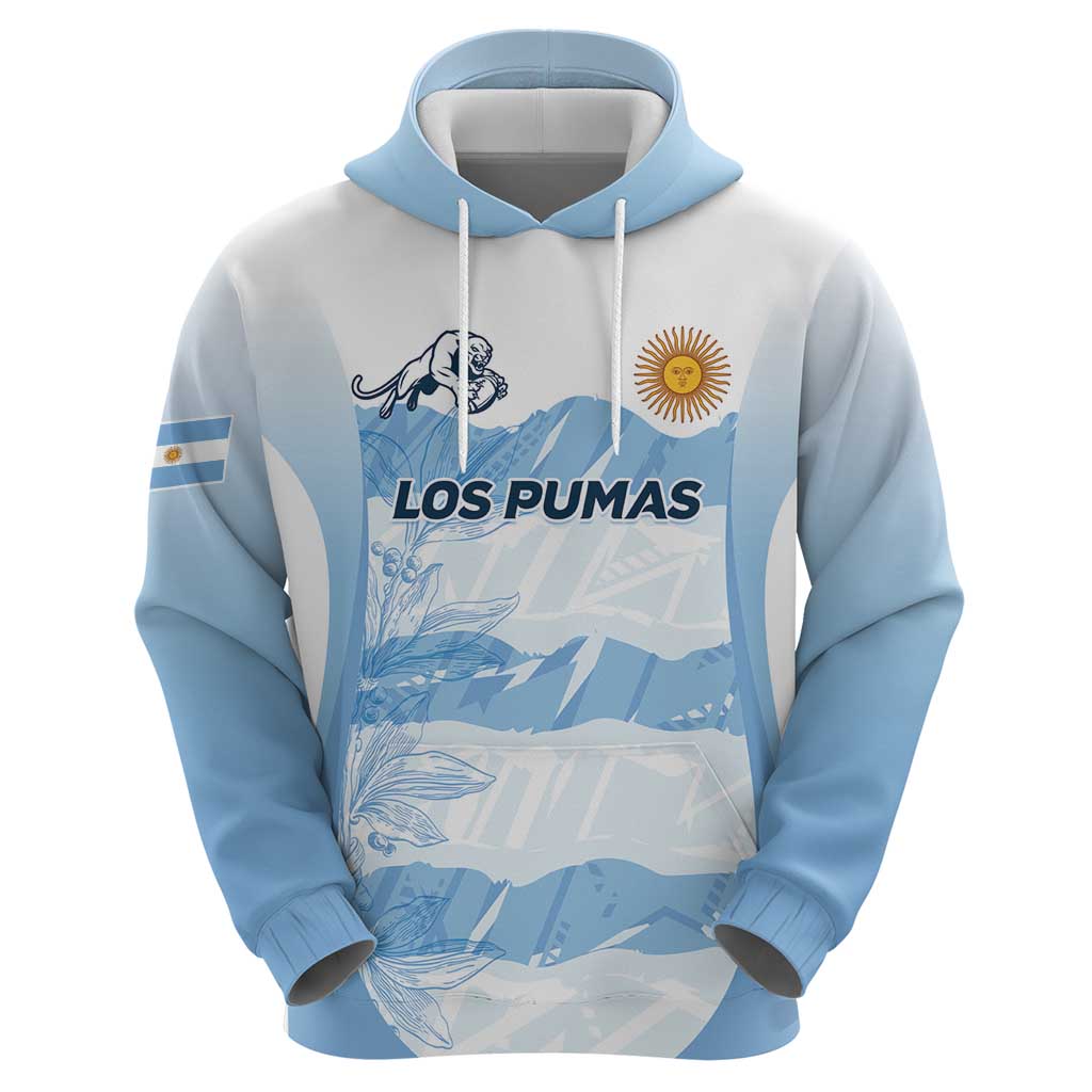 Argentina Rugby Los Pumas Custom Hoodie Traditional Colors LT7