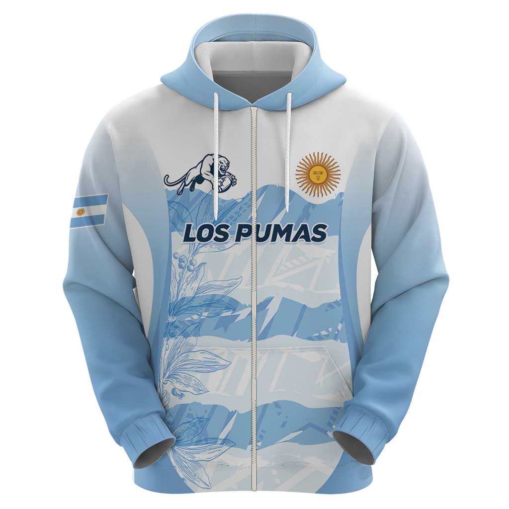 Argentina Rugby Los Pumas Custom Hoodie Traditional Colors LT7