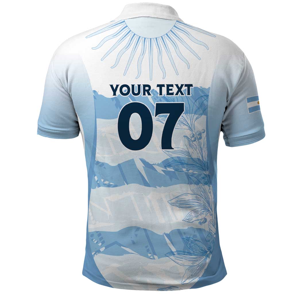Argentina Rugby Los Pumas Custom Polo Shirt Traditional Colors LT7