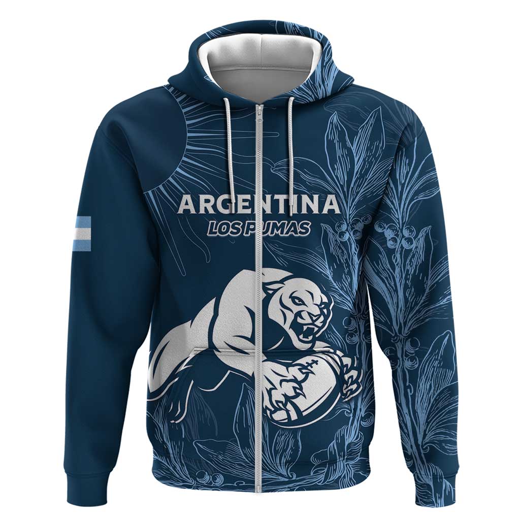 Argentina Rugby Los Pumas Custom Hoodie Laurel Wreath Inspired LT7