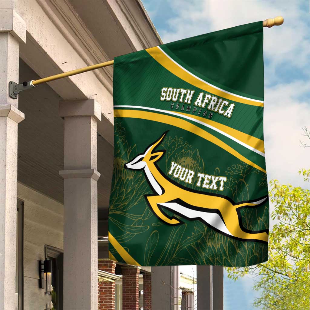 South Africa Rugby Personalized Bokke Garden Flag Springboks - Stronger Together LT7