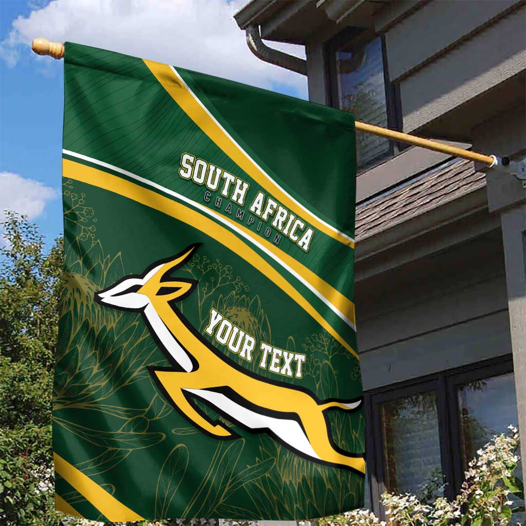 South Africa Rugby Personalized Bokke Garden Flag Springboks - Stronger Together LT7