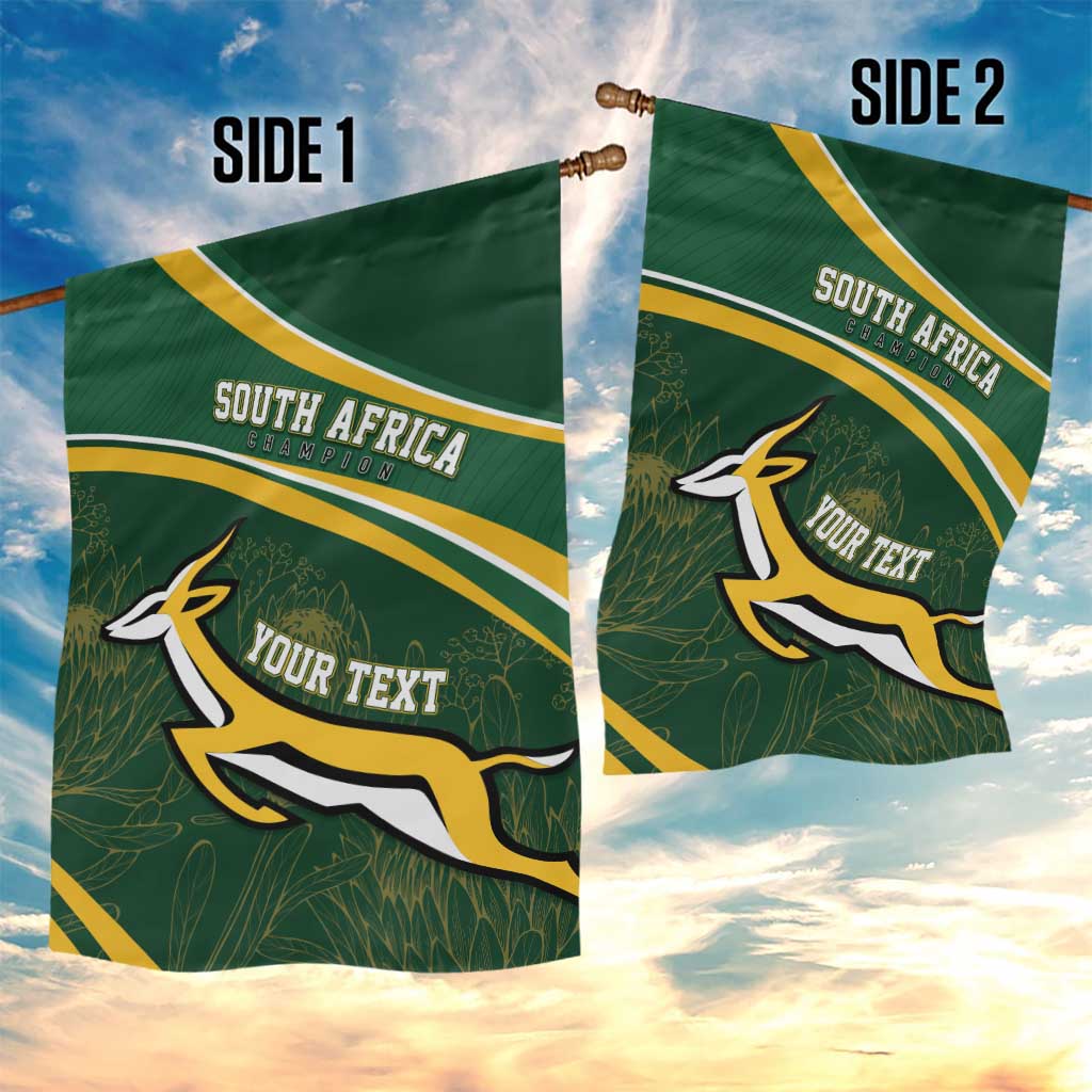 South Africa Rugby Personalized Bokke Garden Flag Springboks - Stronger Together LT7