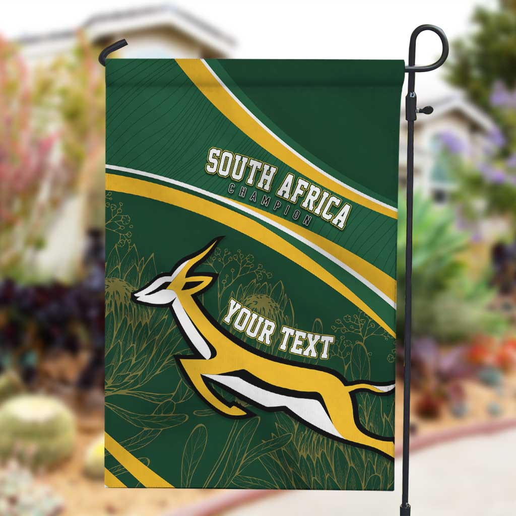 South Africa Rugby Personalized Bokke Garden Flag Springboks - Stronger Together LT7
