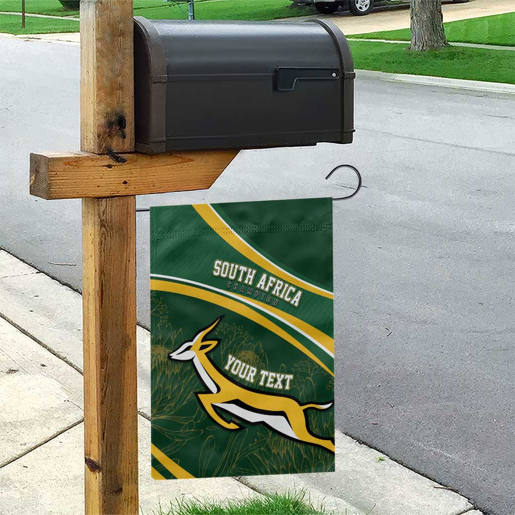 South Africa Rugby Personalized Bokke Garden Flag Springboks - Stronger Together LT7