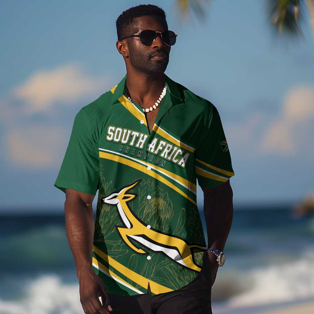 South Africa Rugby Personalized Bokke Hawaiian Shirt Springboks - Stronger Together LT7