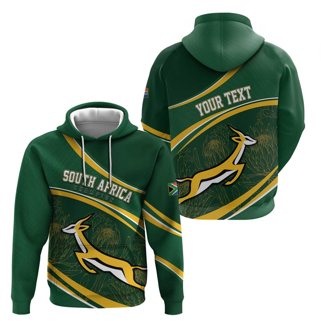 South Africa Rugby Personalized Bokke Hoodie Springboks - Stronger Together LT7